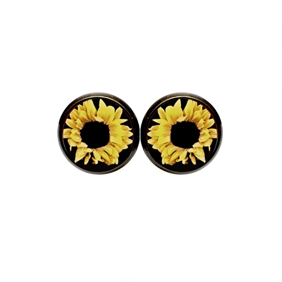 Country Mermaids Jewelry - Black Eyed Susan Earrings - Sunflowers